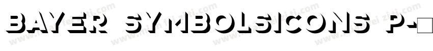 Bayer SymbolsIcons P字体转换
